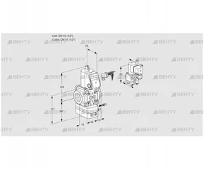 VAG115R/NWBE (88006300) Газовый клапан с регулятором соотношения Kromschroder