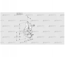 VAH125R/NPSRAE (88026101) Клапан с регулятором расхода Kromschroder