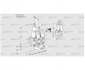 VCV3E50R/50R05LVKWR/PPPP/PPBS (88104271) Клапан с регулятором соотношения Kromschroder