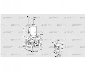 VAS7T80A05NQGLE/MM/34 (88205115) Газовый клапан Kromschroder