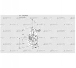 VAD3-/50R/NW-100A (88004670) Газовый клапан с регулятором давления Kromschroder