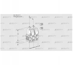 VCS1E25R/15R05FNNWR3/PPPP/PPPP (88101368) Сдвоенный газовый клапан Kromschroder