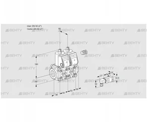 VCS3E50R/50R05NNWR/2--3/4-PP (88103691) Сдвоенный газовый клапан Kromschroder