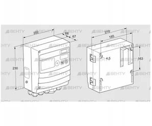 BCU465W2P2C1D2110K1E1-/LM400WF3O1E1- (88680003) Блок управления горением Kromschroder