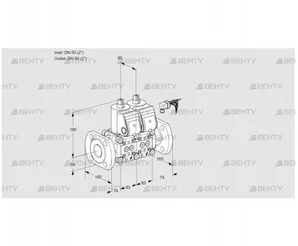 VCS3E50F/50F05NNKR/PPPP/PPPP (88102724) Сдвоенный газовый клапан Kromschroder