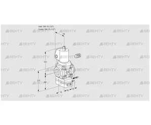 VAG115R/NKGLBE (88018503) Газовый клапан с регулятором соотношения Kromschroder