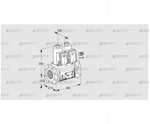 VCS8100F05NNKR3E/PPPP/PPPP (88203504) Сдвоенный газовый клапан Kromschroder