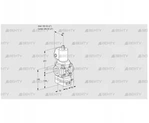 VAG3T50N/NQSLAA (88008423) Газовый клапан с регулятором соотношения Kromschroder