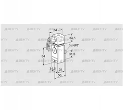 DG 17VCT6-6WG (84448041) Датчик-реле давления газа Kromschroder