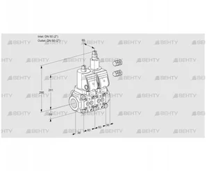 VCS3E50R/50R05NLWGR3/PPPP/PPPP (88107662) Сдвоенный газовый клапан Kromschroder