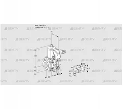 VAS125R/NW (88000496) Газовый клапан Kromschroder