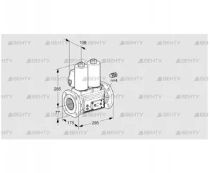 VCS665F05NNWL3E/PPPP/PPPP (88207888) Сдвоенный газовый клапан Kromschroder