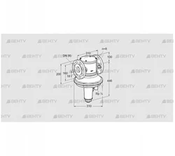 GIK 80F02-6 (85093220) Регулятор соотношения газ/воздух Kromschroder