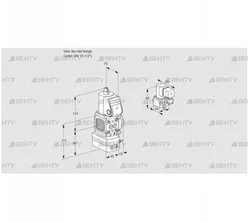 VAD1-/15R/NW-25B (88021286) Газовый клапан с регулятором давления Kromschroder