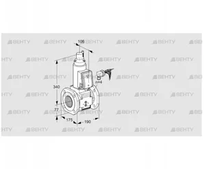 VAS665F05LQB/PP/PP (88204141) Газовый клапан Kromschroder