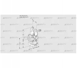 VAD120R/NQ-100A (88000280) Газовый клапан с регулятором давления Kromschroder