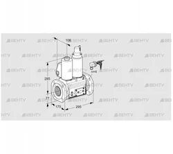 VCS665F05NLWLE/PPPP/PPPP (88204909) Сдвоенный газовый клапан Kromschroder