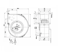 Центробежный вентилятор ebmpapst G2E160AY4701