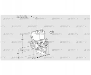 VCD1E15R/15R05ND-25WL/PPPP/PPPP (88103184) Регулятор давления Kromschroder