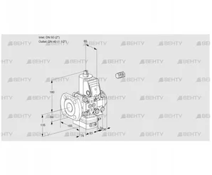 VAD3E50F/40R05D-50VWR/PP/PP (88106244) Газовый клапан с регулятором давления Kromschroder