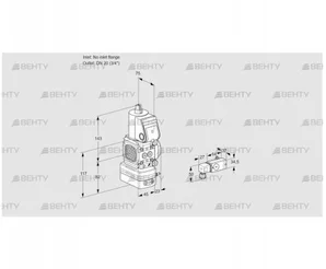 VAD1-/20R/NW-50A (88004083) Газовый клапан с регулятором давления Kromschroder