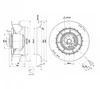 Центробежный вентилятор ebmpapst R2E250RA5015 (210/0,21кВт) 2500 об/мин