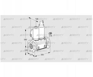 VCS8100F05NLWSL3B/PPPP/PPPP (88206586) Сдвоенный газовый клапан Kromschroder