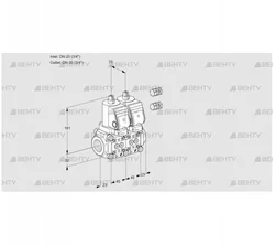 VCS1E20R/20R05NNWSR3/PPPP/PPPP (88102653) Сдвоенный газовый клапан Kromschroder