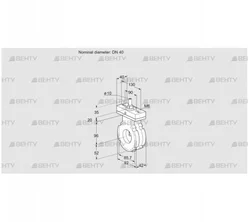 BVG40W05F (88303813) Дроссельная заслонка Kromschroder