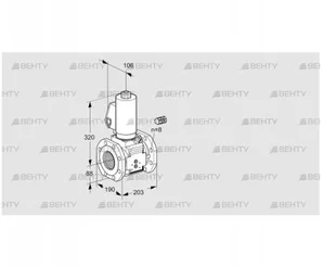 VAS780F05NQGL3B/PP/PP (88207646) Газовый клапан Kromschroder