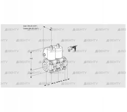 VCS1E20R/20R05NNWL/PPPP/PPPP (88100921) Сдвоенный газовый клапан Kromschroder