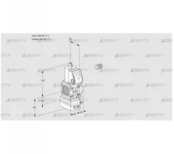 VAH1E25R/25R05FHEWR/PP/PP (88102322) Клапан с регулятором расхода Kromschroder