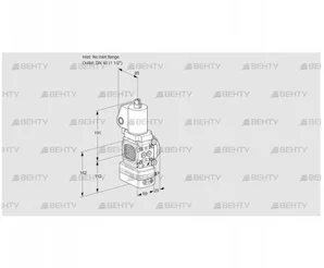 VAG2T-/40N/NWSLAA (88024435) Газовый клапан с регулятором соотношения Kromschroder