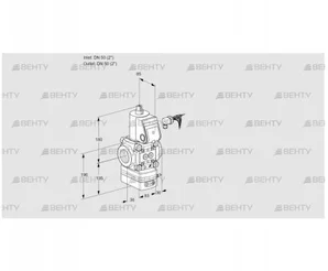 VAG350R/NKAN (88012498) Газовый клапан с регулятором соотношения Kromschroder