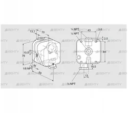 DG 50TG-21K2 (84447821) Датчик-реле давления газа Kromschroder