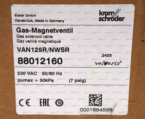 Газовый электромагнитный клапан Kromschroder VAN125R/NWSR