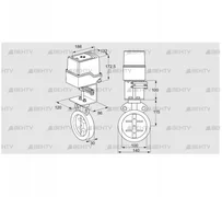 IDR100Z03D350AS/50-60W30TR10 (88303731) Дроссельная заслонка Kromschroder