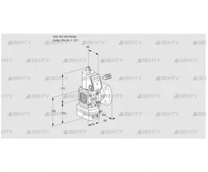 VAV2-/40F/NWAK (88014791) Газовый клапан с регулятором соотношения Kromschroder