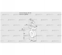 BVA100/80Z05V (88302372) Дроссельная заслонка Kromschroder