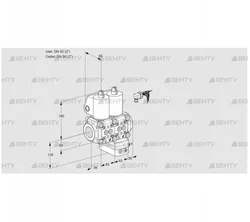 VCG3E50R/50R05NGKWL/PPPP/MMPP (88105057) Клапан с регулятором соотношения Kromschroder