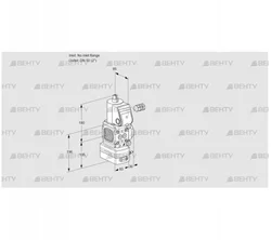 VAD3-/50R/NW-50A (88007646) Газовый клапан с регулятором давления Kromschroder