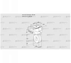 IBA80/65Z05/20-60Q3TR10 (88301854) Дроссельная заслонка Kromschroder