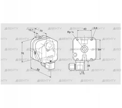 DG 50SG-6K2 (84447242) Датчик-реле давления газа Kromschroder