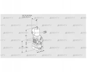 VAD3-/50R/NYGL-50A (88027489) Газовый клапан с регулятором давления Kromschroder