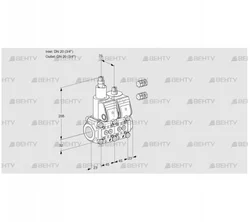 VCS1E20R/20R05LNWR3/PPPP/PPPP (88105078) Сдвоенный газовый клапан Kromschroder