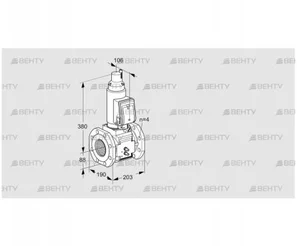 VAS7T80A05LQGRB/MM/MM (88205338) Газовый клапан Kromschroder