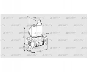 VCS6T65A05NLWSLE/PPPP/MMMM (88207665) Сдвоенный газовый клапан Kromschroder