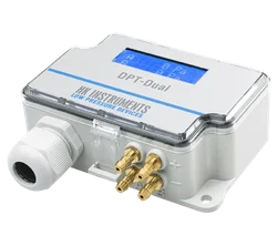 DPT-Dual-MOD-7000-D арт. 120.016.006 Преобразователь дифференциального давления с диапазоном 0…7000Па, с дисплеем, Modbus, два сенсора для измерения двух различных диапазонов давлений одновременно