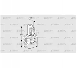 VAS6T65A05NQGRE/PP/PP (88206789) Газовый клапан Kromschroder