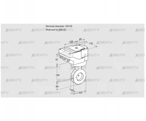 IBGF65/40Z05/20-60W3E (88301990) Дроссельная заслонка Kromschroder